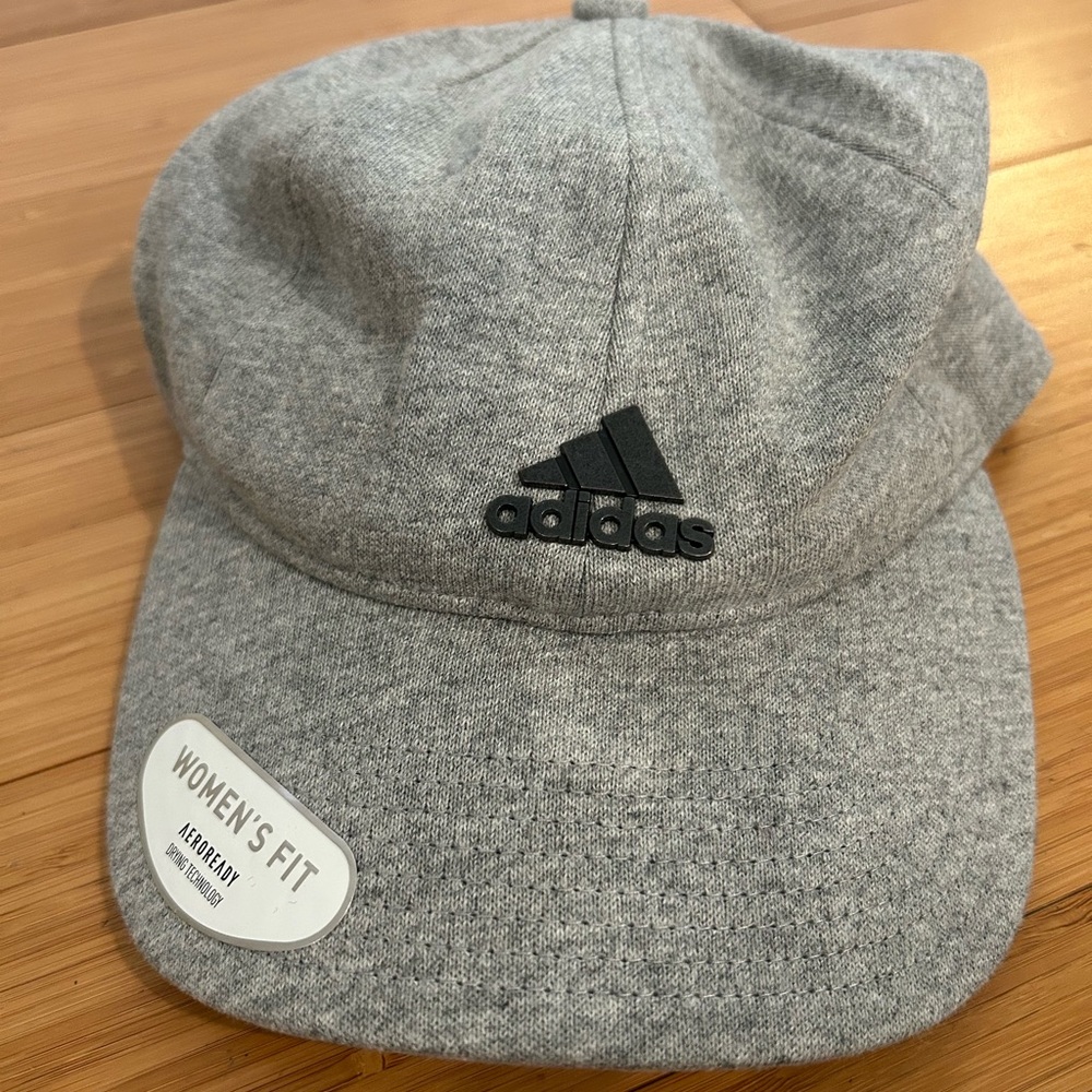 Adidas Gray Hat Soft Jersey Material Embroidered Logo